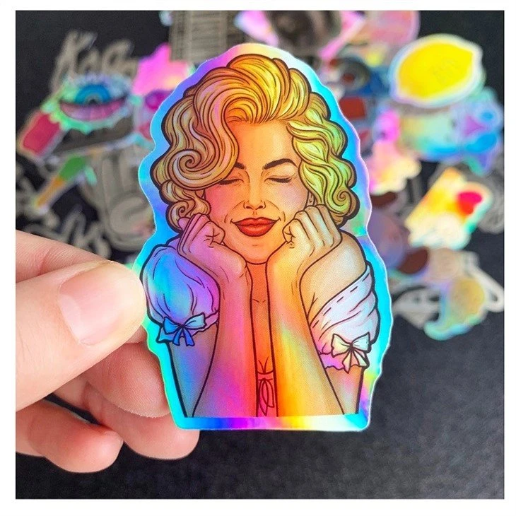 holographic sticker labels adhesive